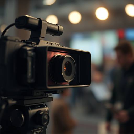 Professional high-definition video camera.